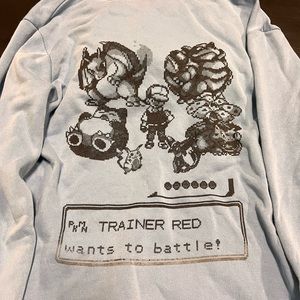 Baby blue Pokemon hoodie